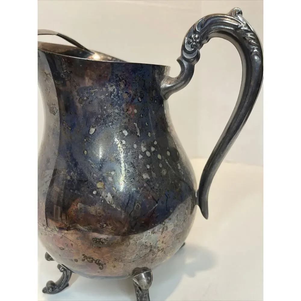 Vintage Mid Century FB Rogers Silver Co Silverplate Water Pitcher